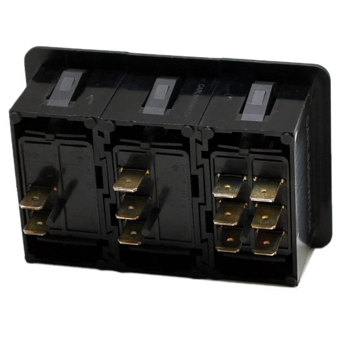 Lund Boat Rocker Switch Assembly 1999408 | 3 3/8 x 2 1/4 Inch Black