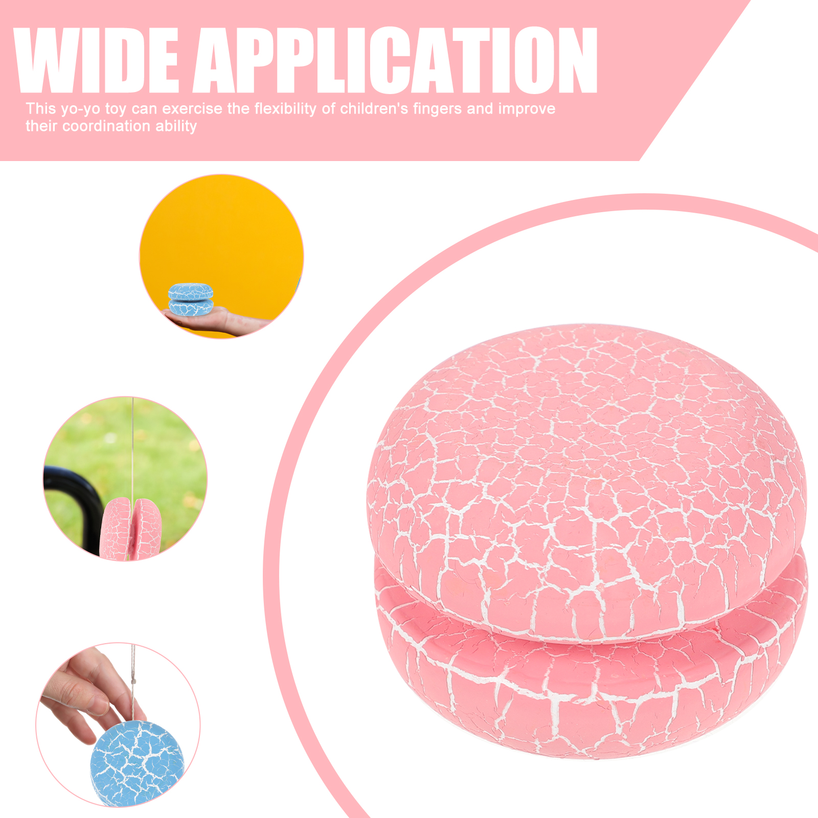 8 Pcs Yo-Yo Kids Playset Outdoor Toys for Toddlers Lovely Finger Plaything Educational