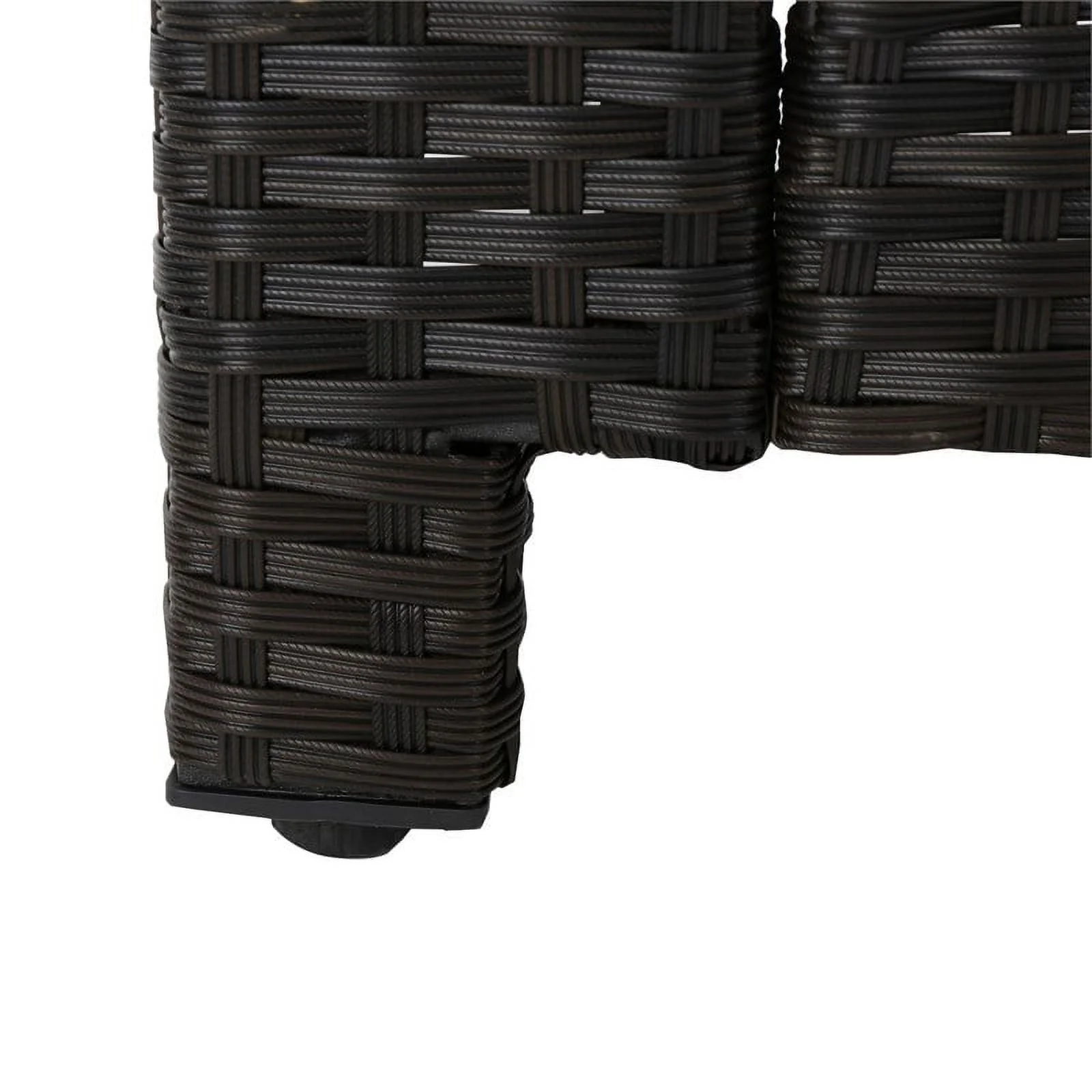 Afuera Living Modern / Contemporary Outdoor 3 Seater SofaBrown w/ Beige Cushions