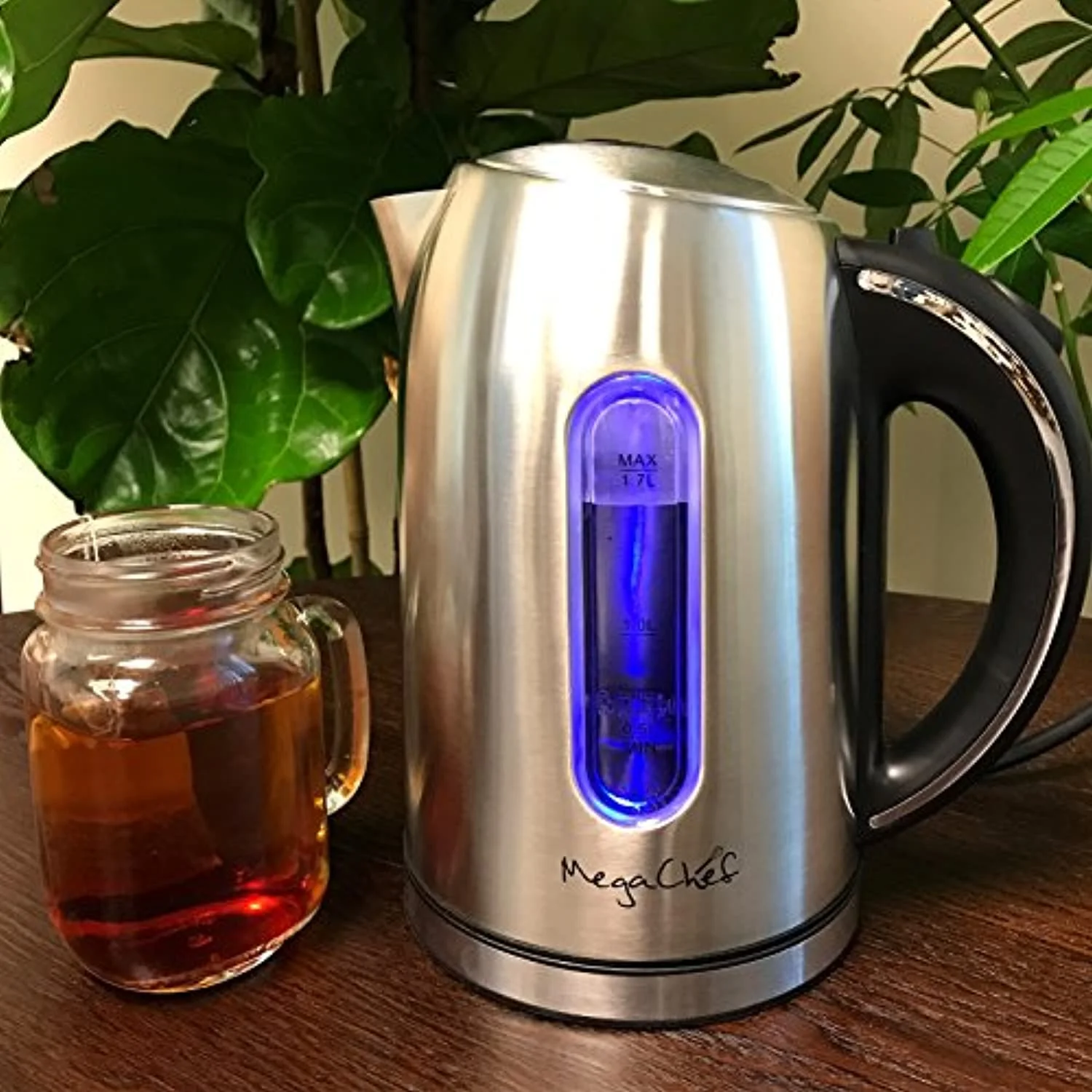 Megachef  1.7 Litre Stainless Steel Electric Tea Kettle