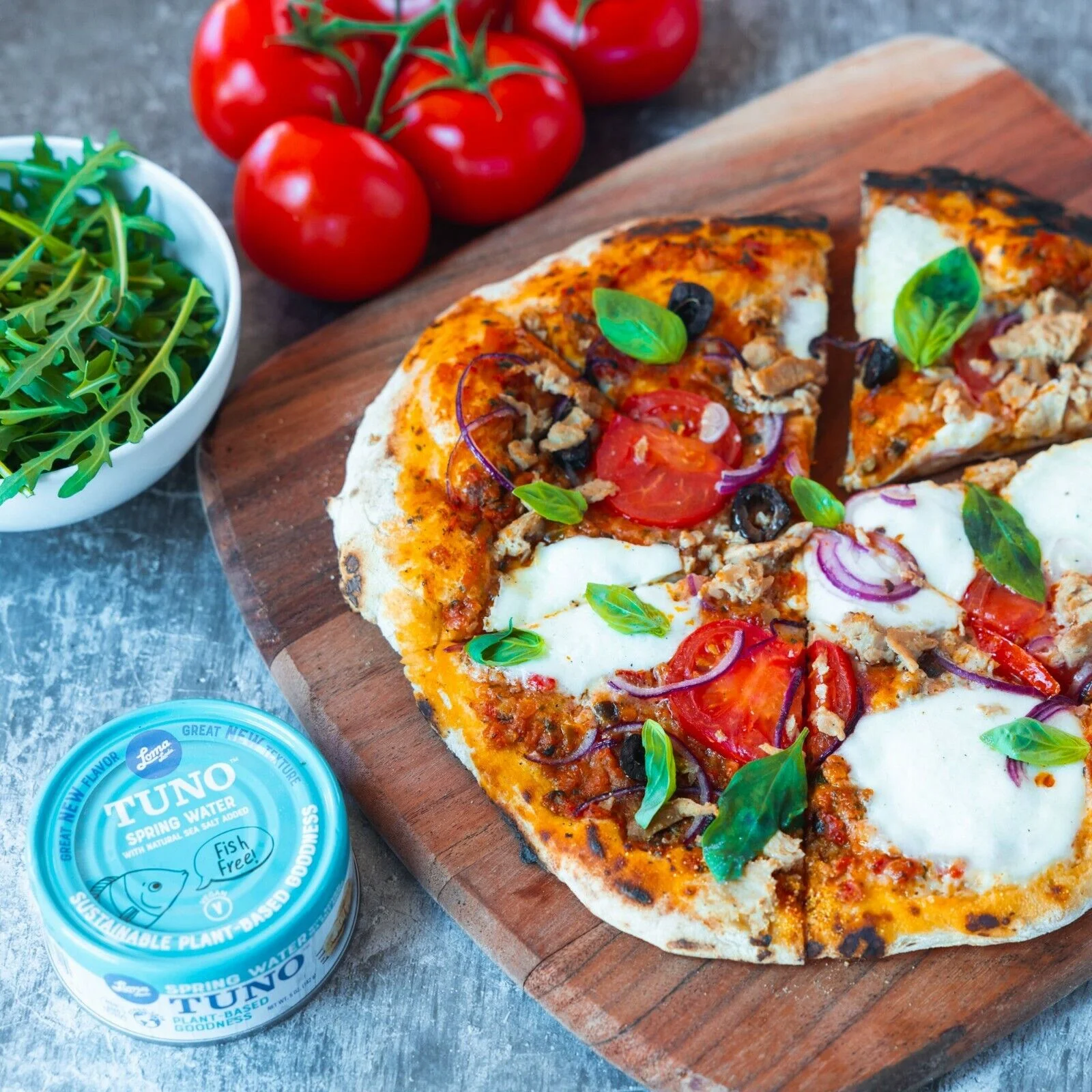 Loma Linda Tuno - Plant-Based - Spring Water (5 oz.) (Pack of 6) - Non-GMO, Ocean Safe, Omega 3, Seafood Alternative