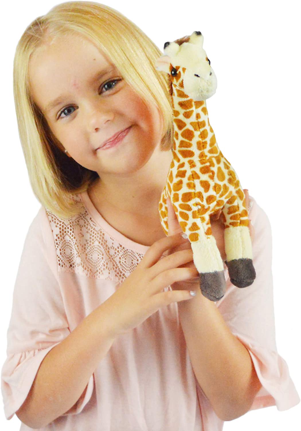 Evelyn the Giraffe | 11 Inch Stuffed Animal Plush African Giraffe | By Tiger Tale Toys