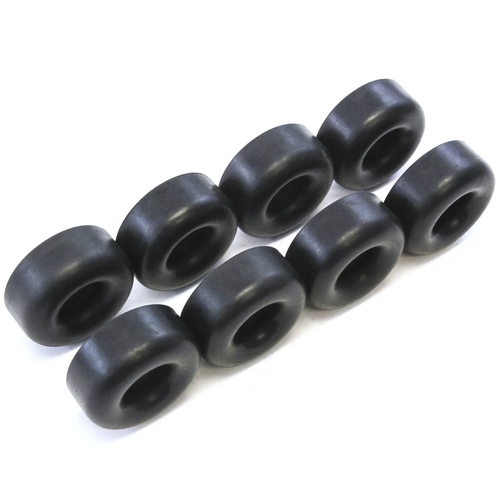 Red Hound Auto 8 Rubber Bumpers for Trailer Compatible with Ramp Door Truck 2.5 Inches Round Replacement Cargo Stop