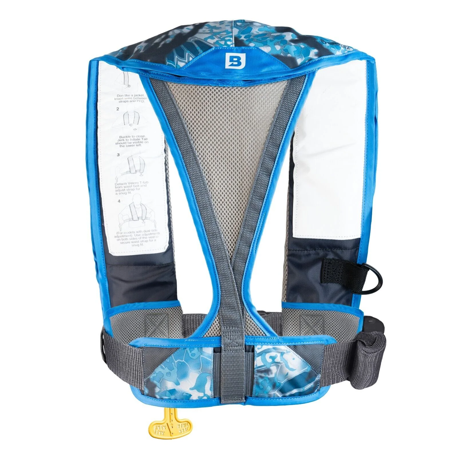 Bluestorm Atmos 40 Inflatable AUTO Life Jacket USCG Type 2 PFD, Kryptek LITUS