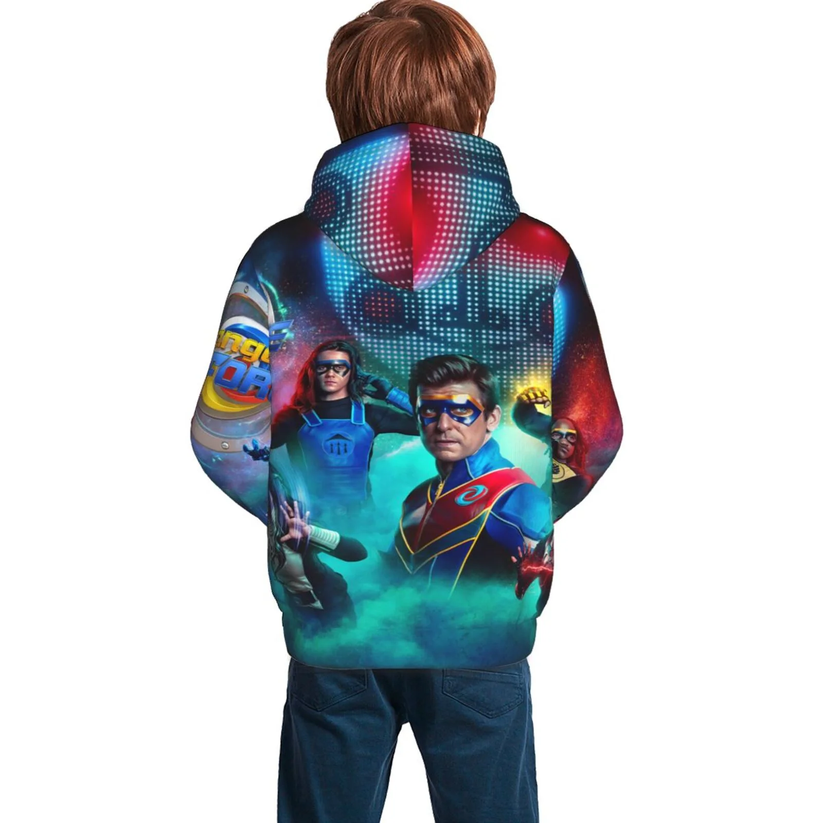 Danger Force Youth Hoodies Sweatshirt Teen Pullover Hooded Clothes With Pocket For Boys Girls Clothing