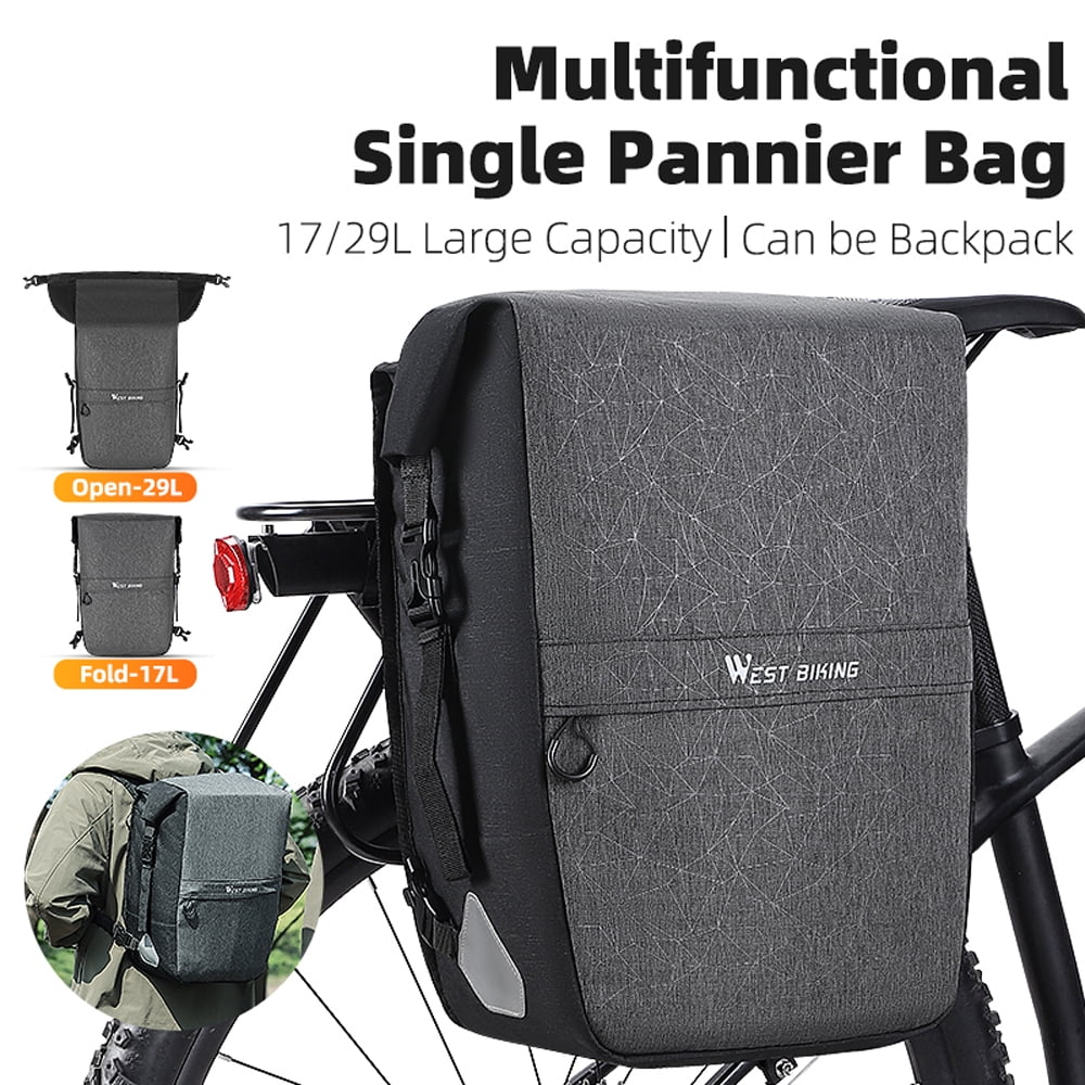 Expandable Bike Rear Seats Bag Multifunctional  Riding Storage Bag  Large Capacity  Rack Seats Bags Cycling Bag