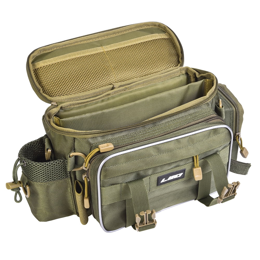LEO Multifunctional Fishing Tackle Bag Outdoor Sports Single Shoulder Bag Crossbody Bag Waist Pack Fishing Lures Tackle Gear Utility Storage Bag