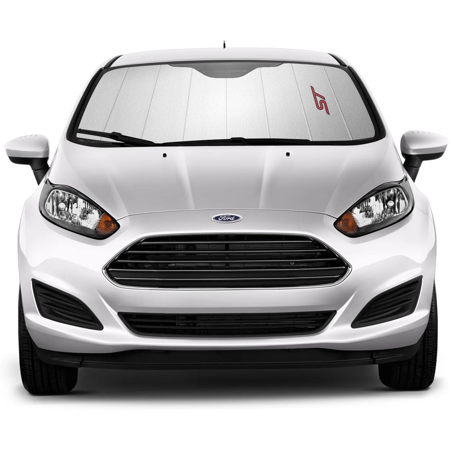 iPick Image for Ford Focus ST Universal Fit Enforced Stand-Up Auto Windshield Sun Shade at Jumbo Size 59