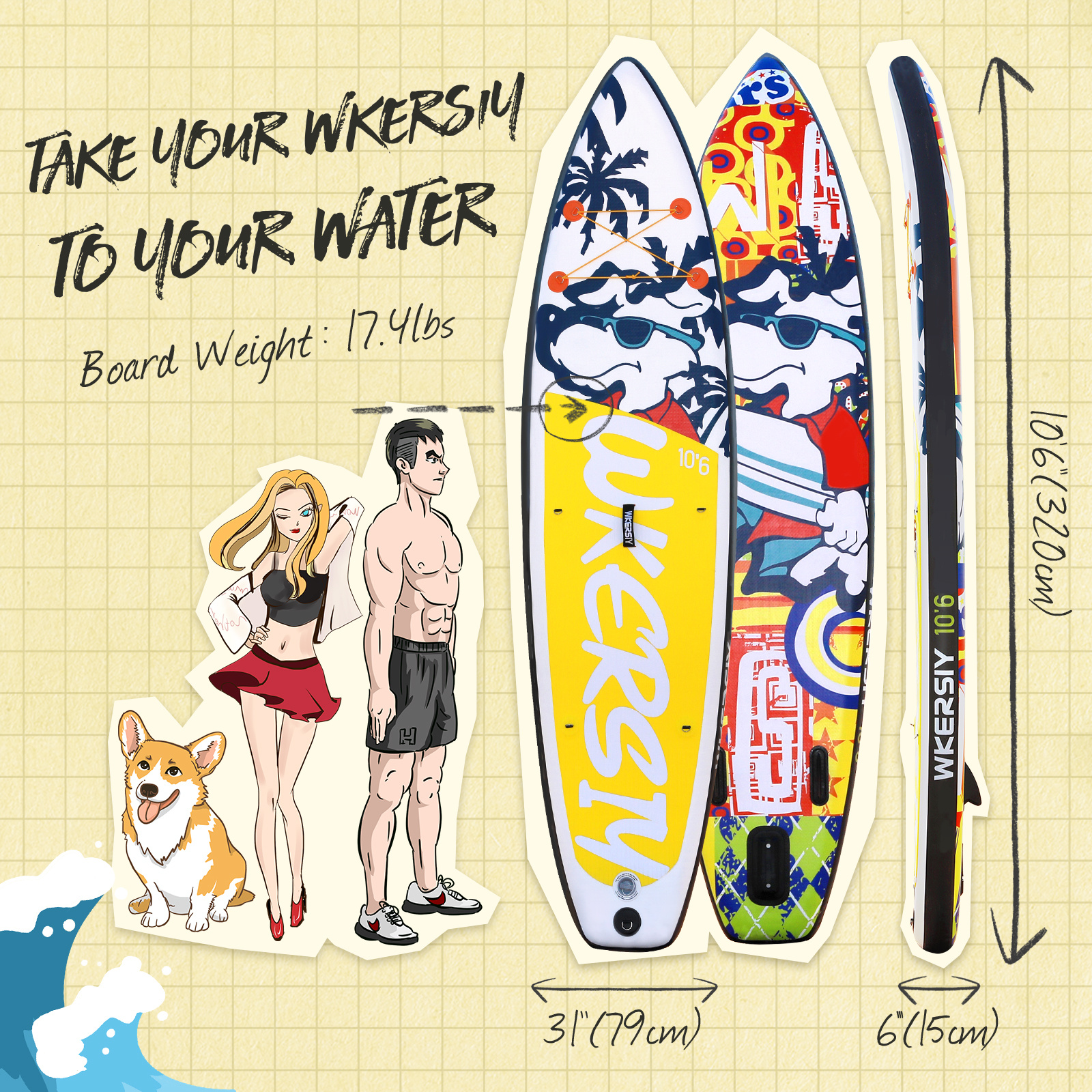 High-Quality Paddle Board Set - 88*41*21cm - 27.78 - Embark on the ultimate paddle boarding adventure!