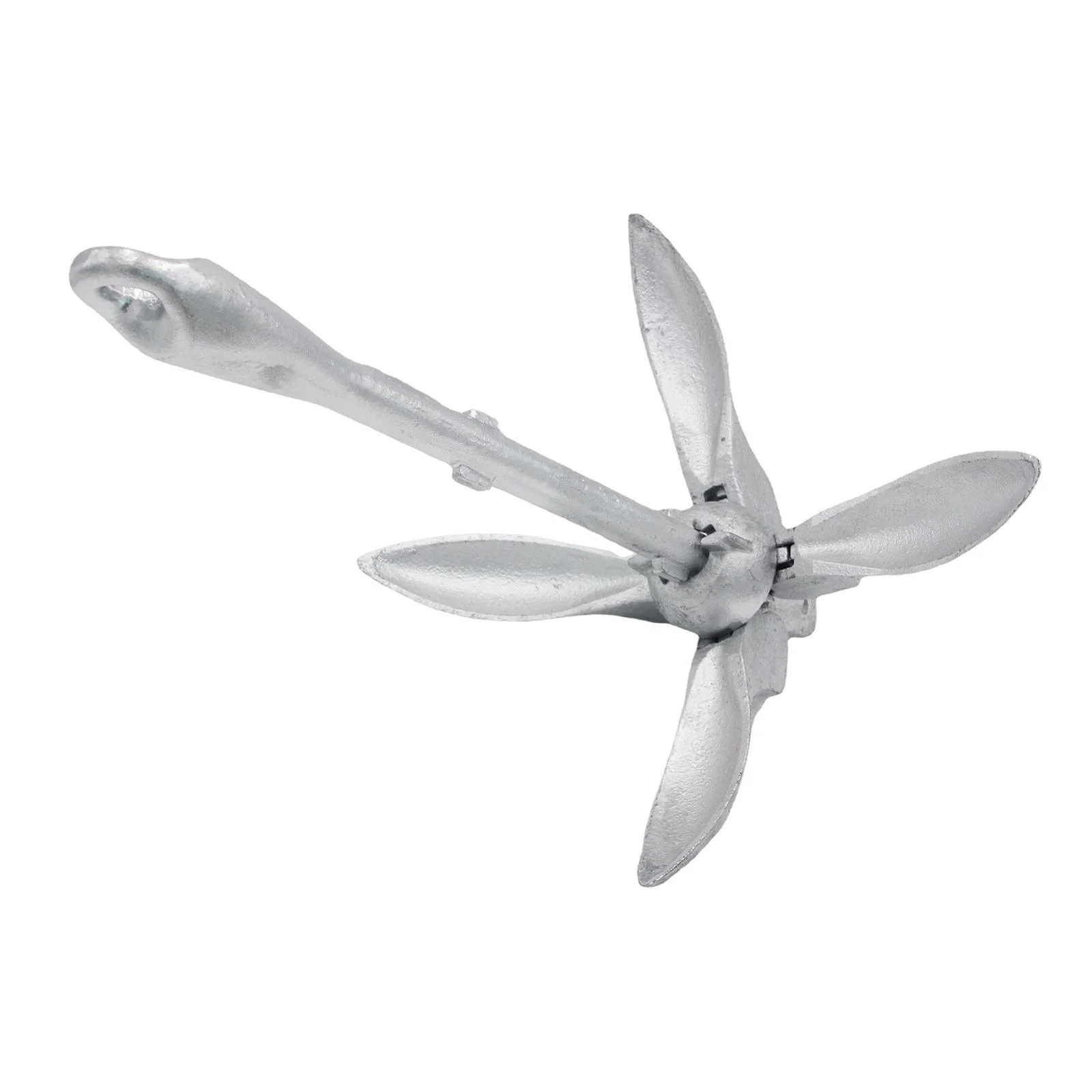 Heavy Duty Grapnel Boat Anchor Carbon Steel for Dinghies Kayak Small Watercrafts 1.5KG