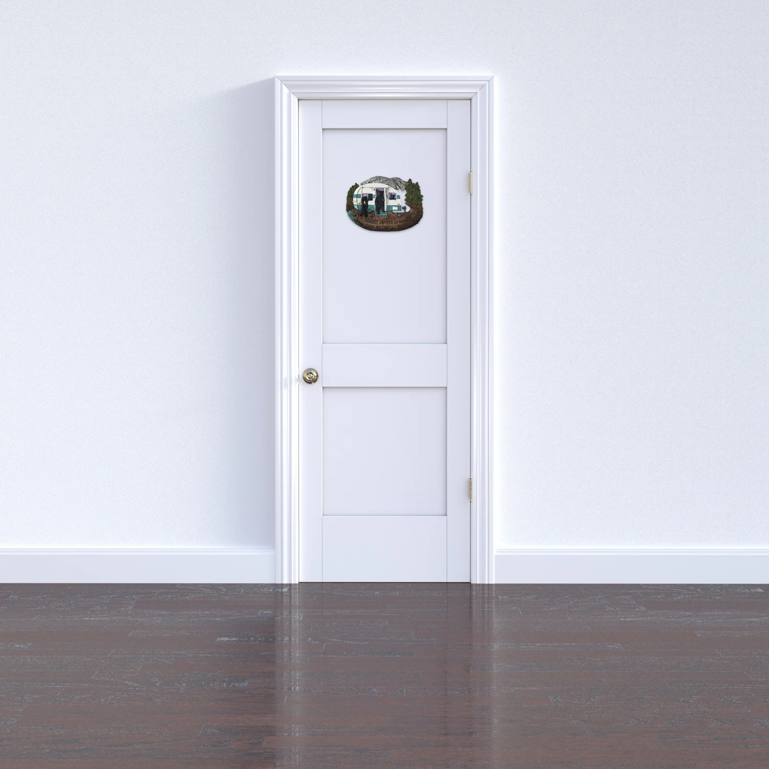 Bear Decor Family Wall Plaque - Black Bear Wall Decorations Home Gifts for Family - Welcome Home Sign Wall Art Plaque Black Bear Decor - A Crowded Camper is Better Than an Empty Castle, 11.75