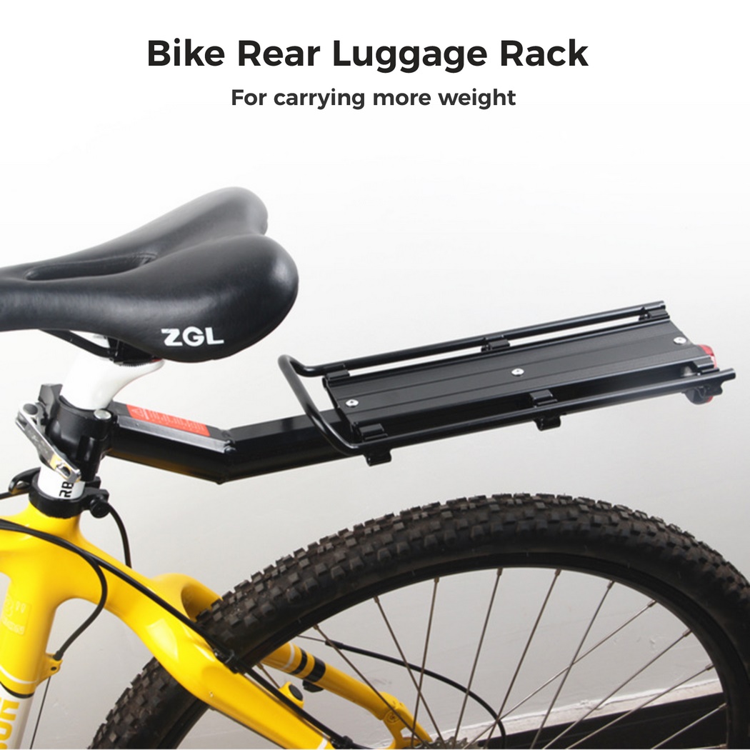 Bike Cargo Rack,  Bicycle Rear Seat Post Rack Bicycle Luggage Carrier with 66 Lbs Weight Capacity Universal for Mountain Bike