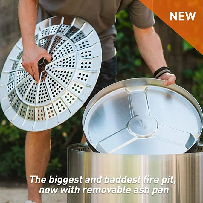 Solo Stove Yukon Cast Iron Wok Cooking Bundle 2.0 | Portable Smokeless Fire Pit, Stand, Woktop & Hub, Wood Burning, Removable Ash Pan, Stainless Steel/Cast Iron, H: 26.25in x Dia: 25.75in, 62lbs