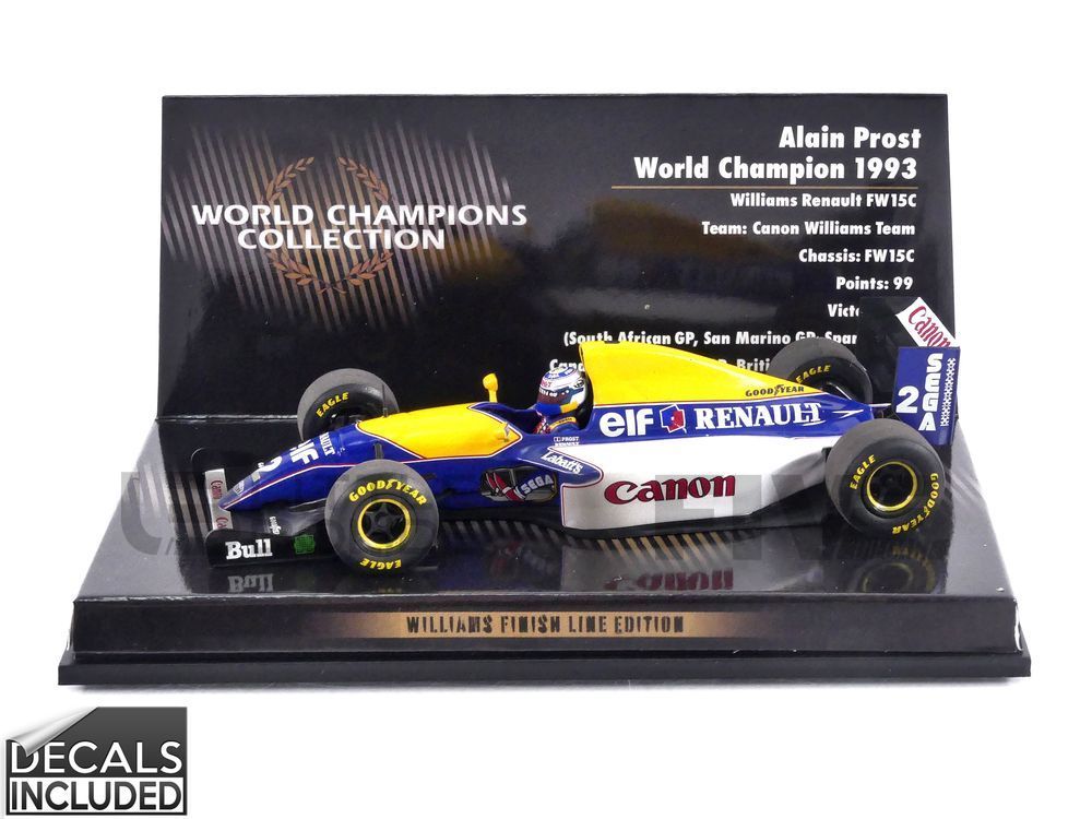 MINICHAMPS 1/43 - WILLIAMS Renault FW15 Dirty Version - World Champion 1993