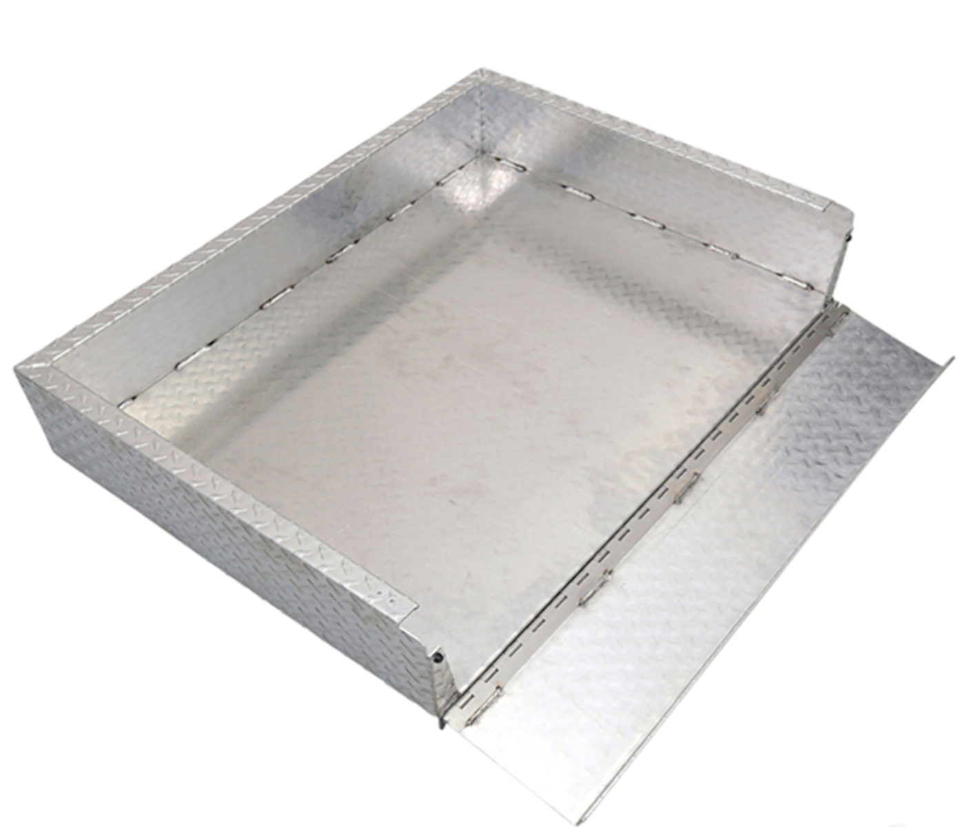 EZGO Marathon Golf Cart Aluminum Diamond Plate Utility Cargo Box with Brackets