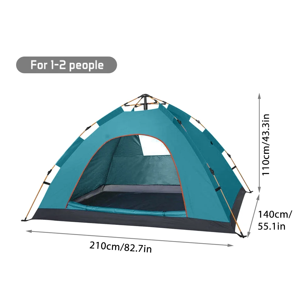 Carevas Portable Instant Camping Tent for 1 2 People, Water resistant Pop Tent for Excursions