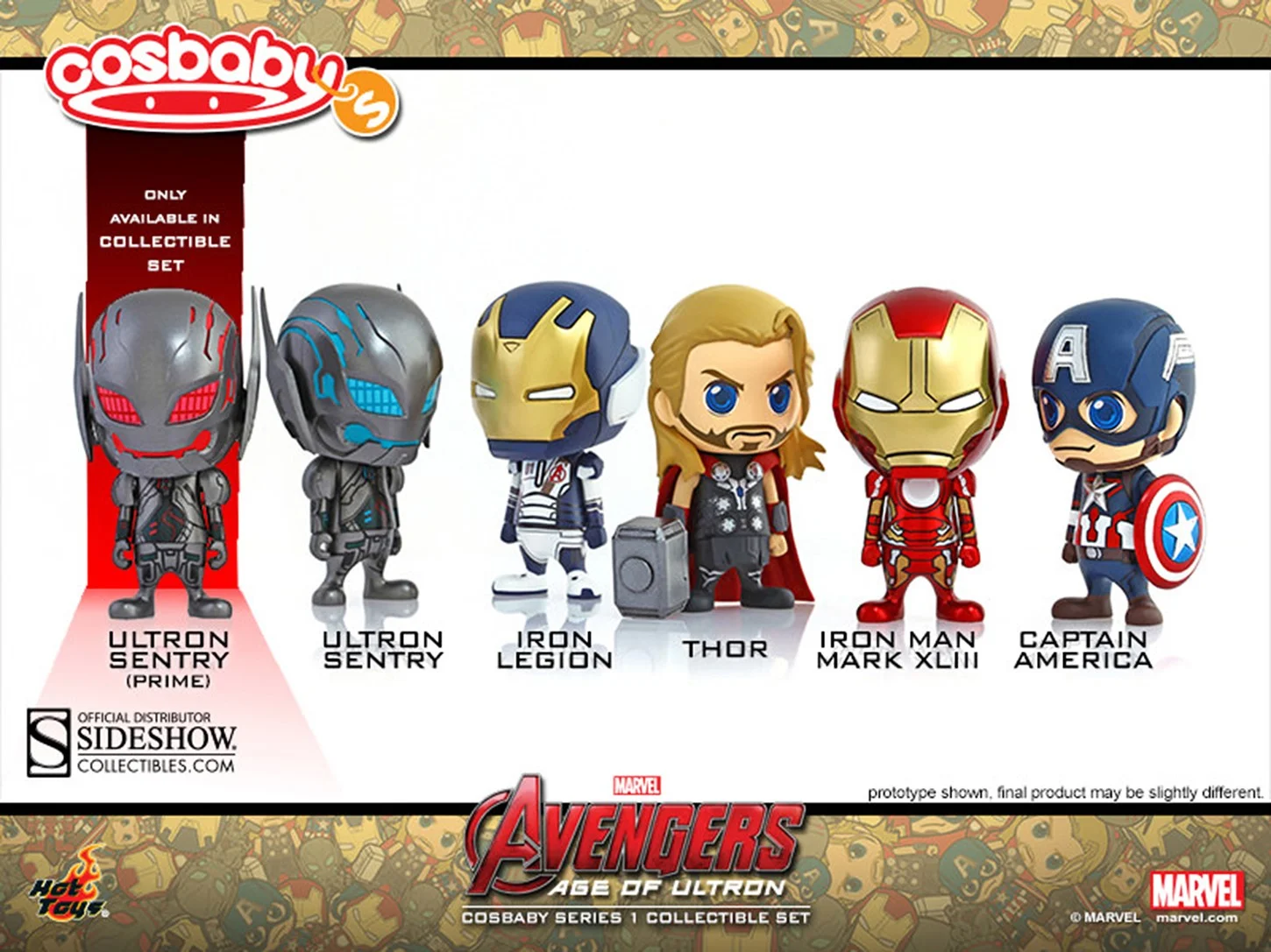 Hot Toys Avengers Age of Ultron Hot Toys Cosbaby Figure Series 1 Set of 6