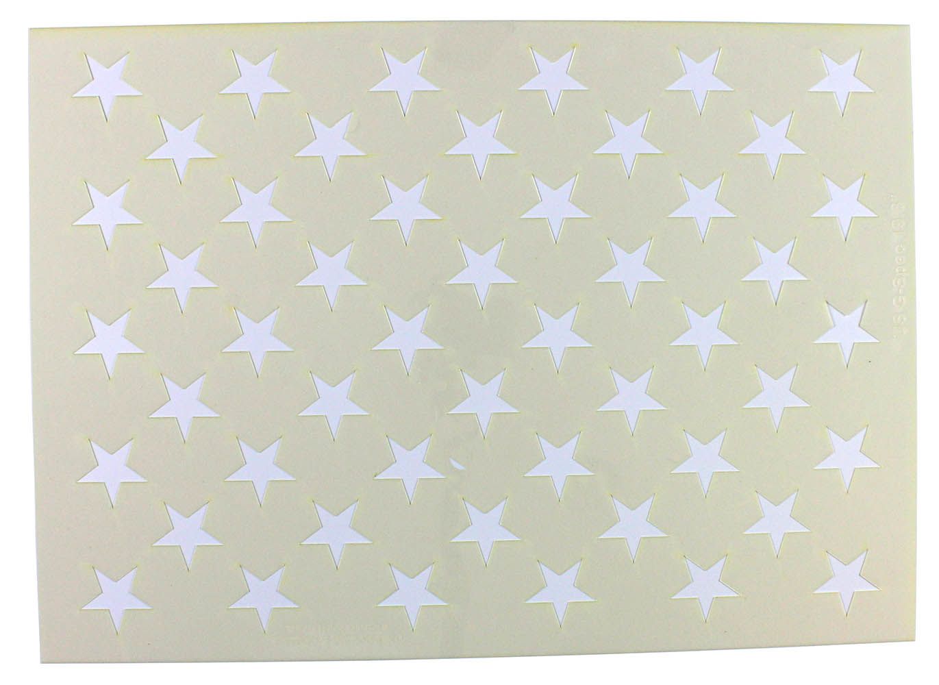 50 Star Field Stencil 14 Mil-G-Spec -19.3