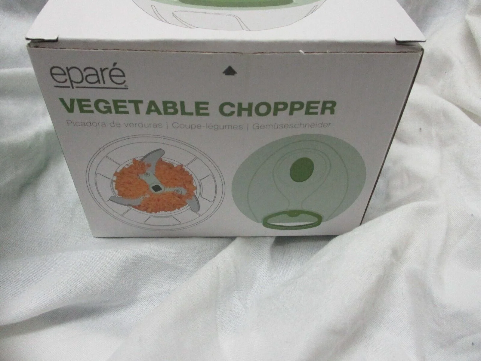 Epare Mini Vegetable Chopper  3 Chop Size Selection with Manual