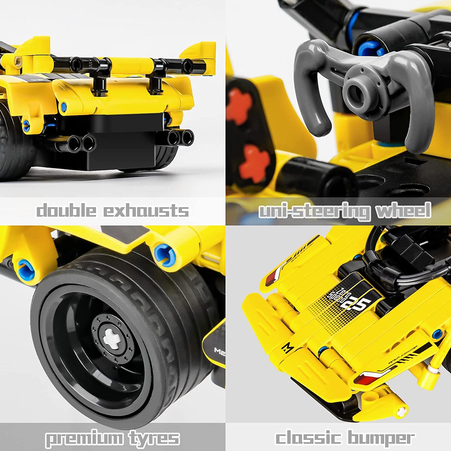 Xiangyi Car Building Toys for 6-10 8-12 Year Old Boys - Christmas Birthday Gifts for Kids, 2in1 STEM Remote Control Building Kit for Age 6 7 8 9 10 11 12+, Educational Engineering Model Toy Set,