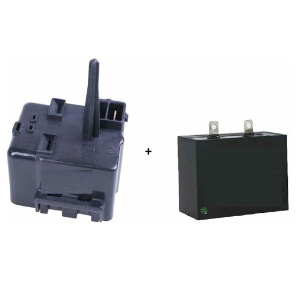 GLOB PRO SOLUTIONS 5SP14A319NFD 319NFBYY CKD5947 Refrigerator Compressor Relay Start Device W11285096, 2319794, FREE Capacitor WPW10662129