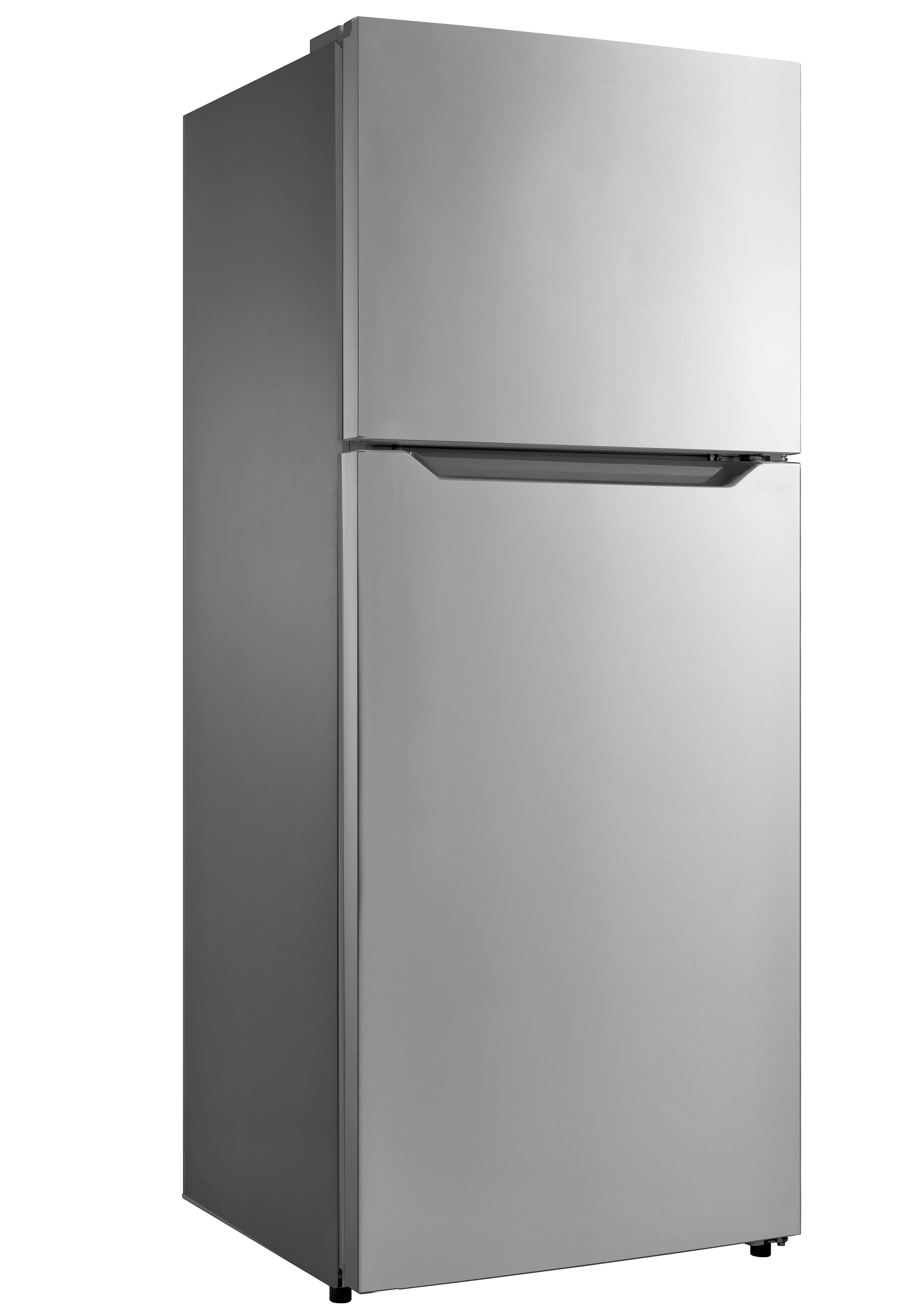 RICCI Stainless Apartment Size Refrigerator 15 Cubic Feet Top Freezer Full Size Fridge Spacious Interior and Automatic Defrost LED Lighting and User-Friendly Controller