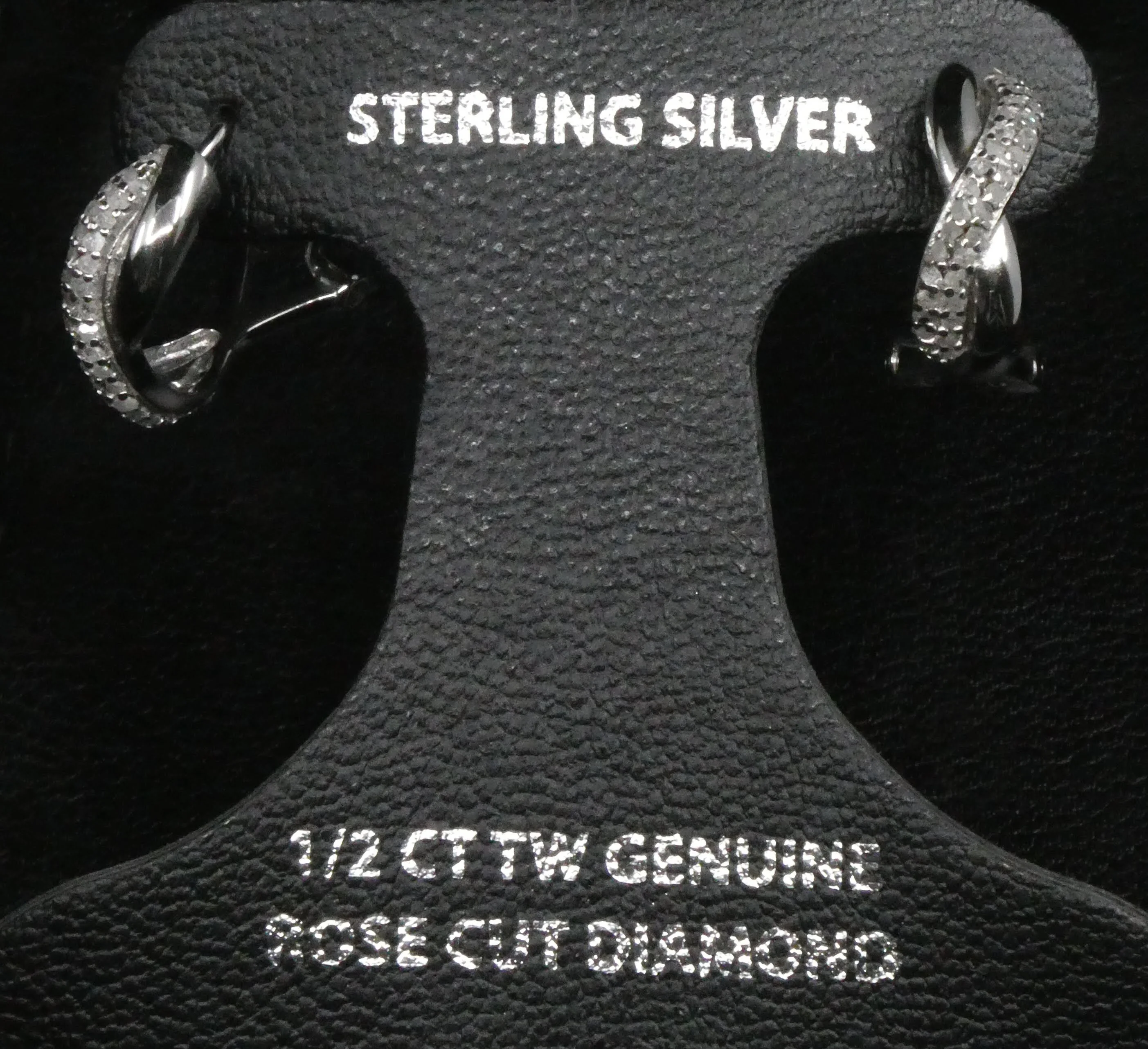 Victoria Townsend sterling silver Twist Hoop Earrings (1/2 ct. t.w.)