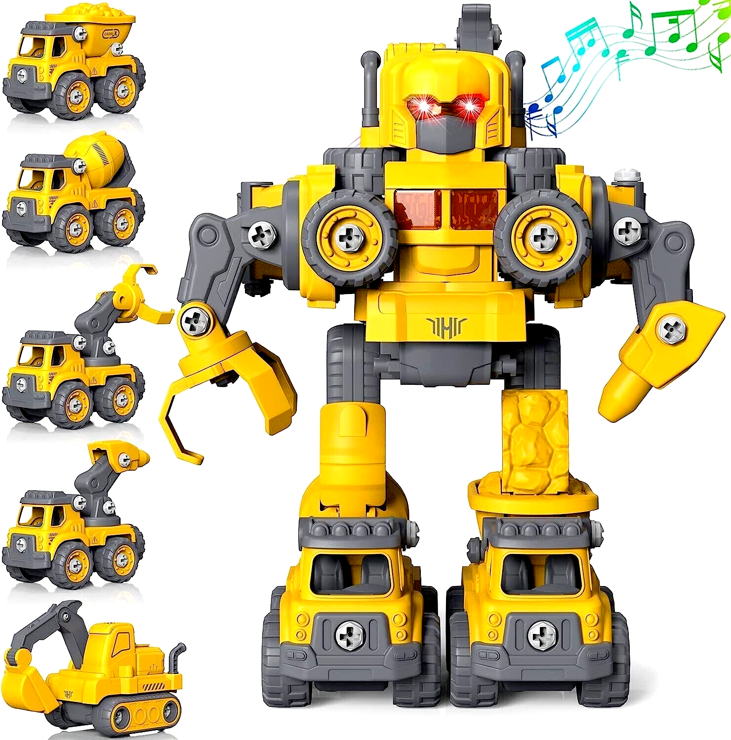 5 in 1 STEM robot toys for Boys & Girls Kids Toddlers Age 3 4 5 6 7 Years Old
