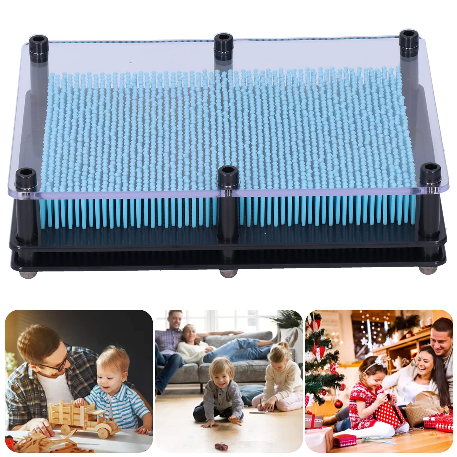 3D Pin Art Toy EC36&nbsp;Hand Print Model Plastic Pin Hand Mold Art Board Colorful Changeable Kids Creative Gift Impression Toy(#1)