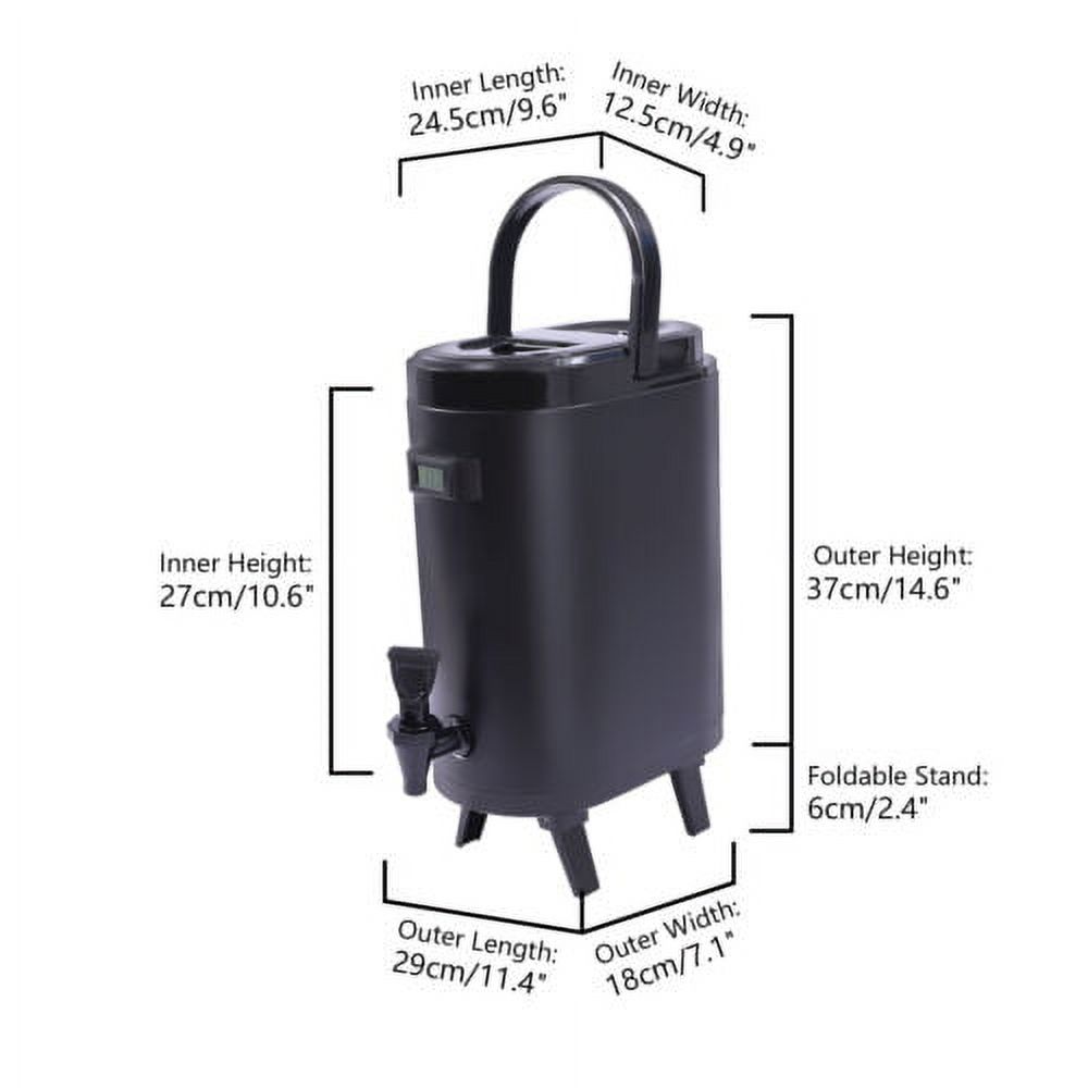 10L Insulated Beverage Dispenser Stainless Thermal Hot&Cold Tea Water Storage