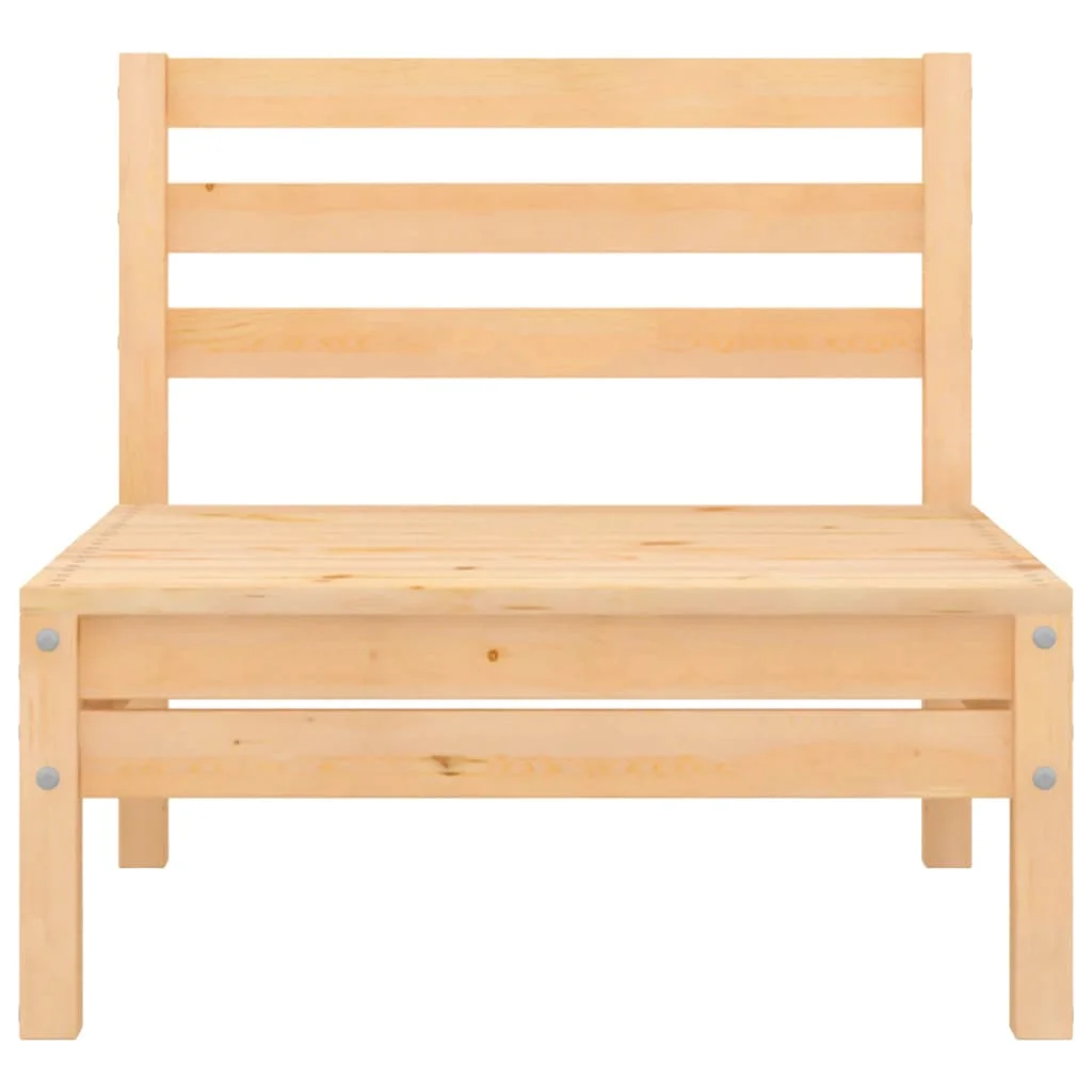 Gecheer Patio Middle Sofa Solid Pinewood