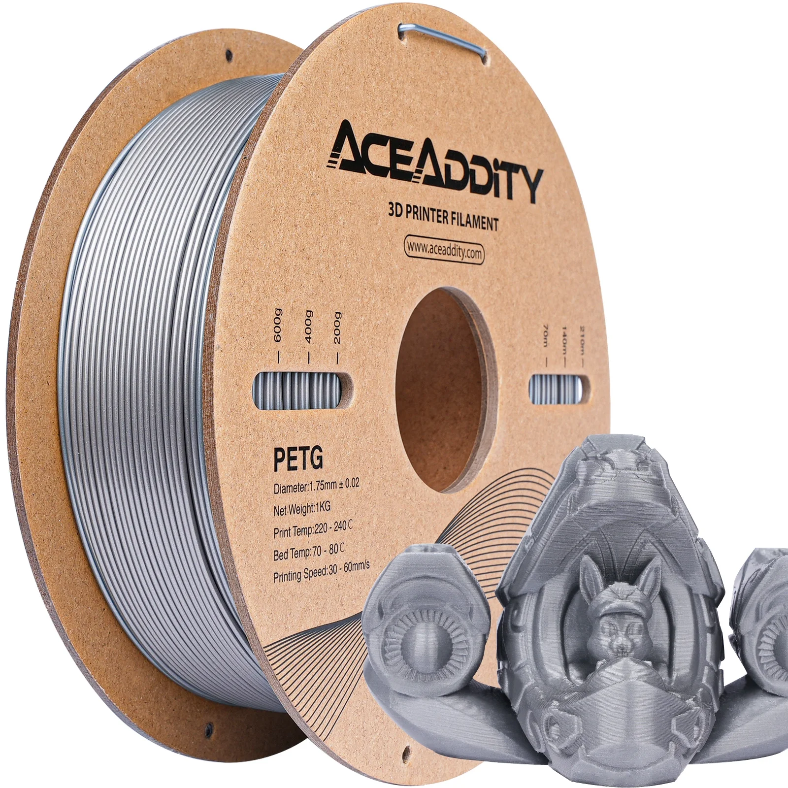 Aceaddity 3D printing supplies,3 3 Dimensional With Most 3d Most 3d Printers Compatible With Most 3 Dimensional ±0.02 1.75mm 3d Silver) Printers 2 3 2 3 3 ±0.02 Mm Spool Dimensional ±0.02 Mm Cometx