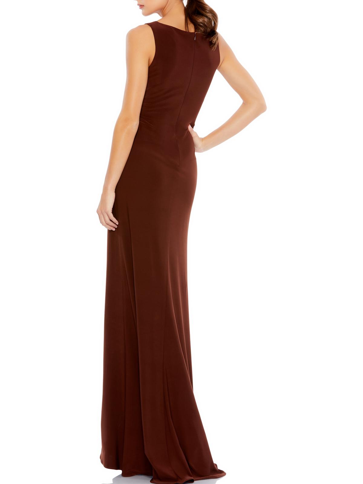 Ieena for Mac Duggal Womens Sleeveless Maxi Evening Dress