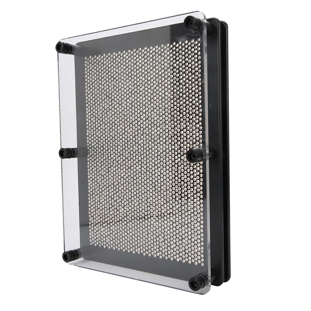 3d Sculpture Pin Art Board Novelty Needle Toy, 3D Pin Art Sculpture Hand Impression, Hand Mold Metal Board Three Dimensional Handprint Needle Toy,Diy Handprint Home Office Desktop Toys [large]