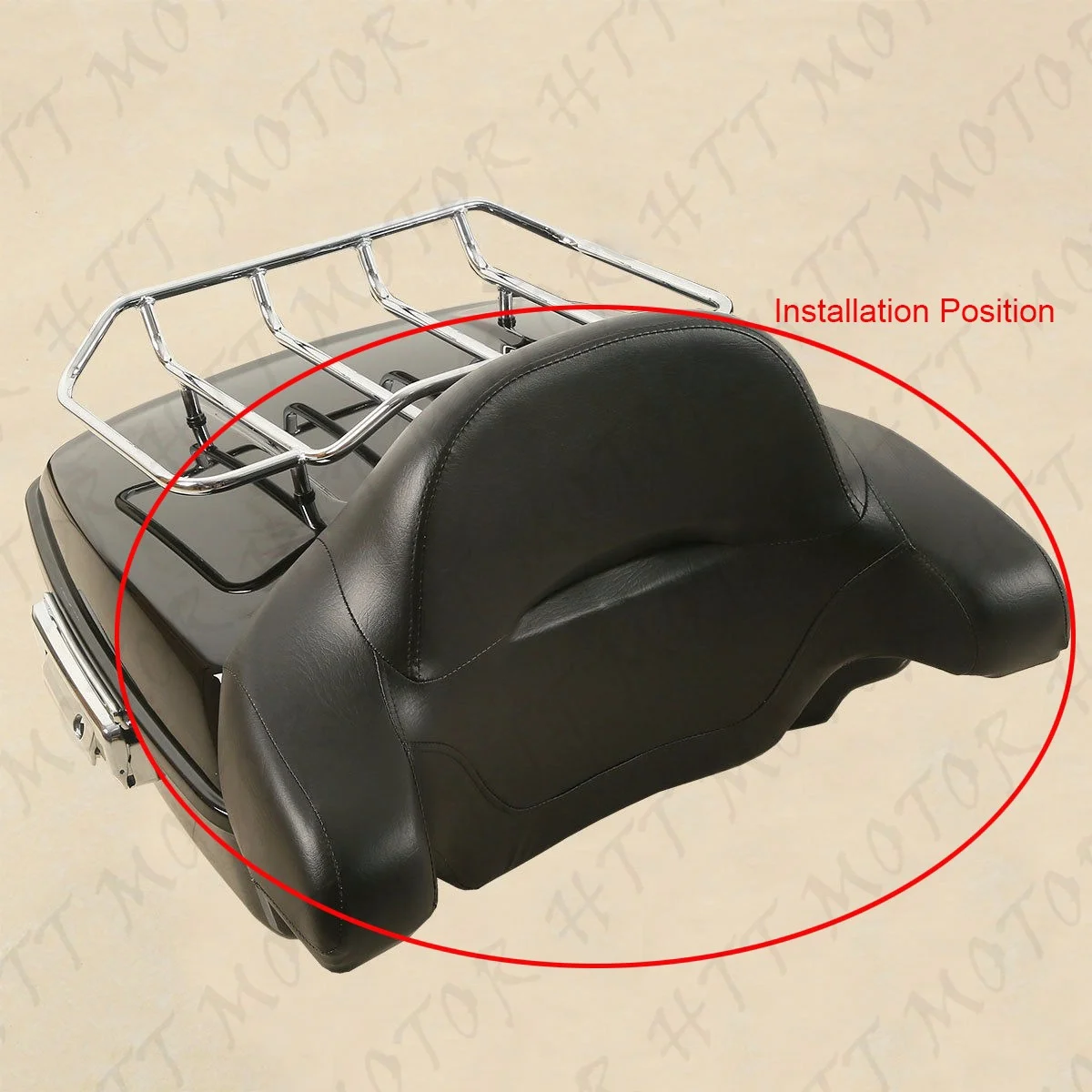 King Tour Pack Backrest Pad Seat Box Trunk For Harley Electra Glide CVO 2014+ US