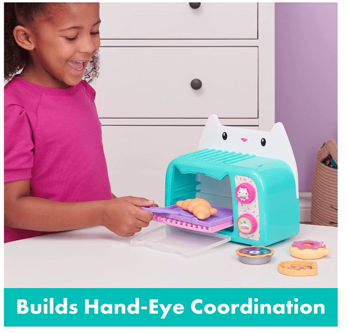 Gabby's Dollhouse, Bakey with Cakey Oven, Kitchen Toy with Lights and Sounds, Toy Kitchen Accessories and Play Food, Kids Toys for Ages 3 and up