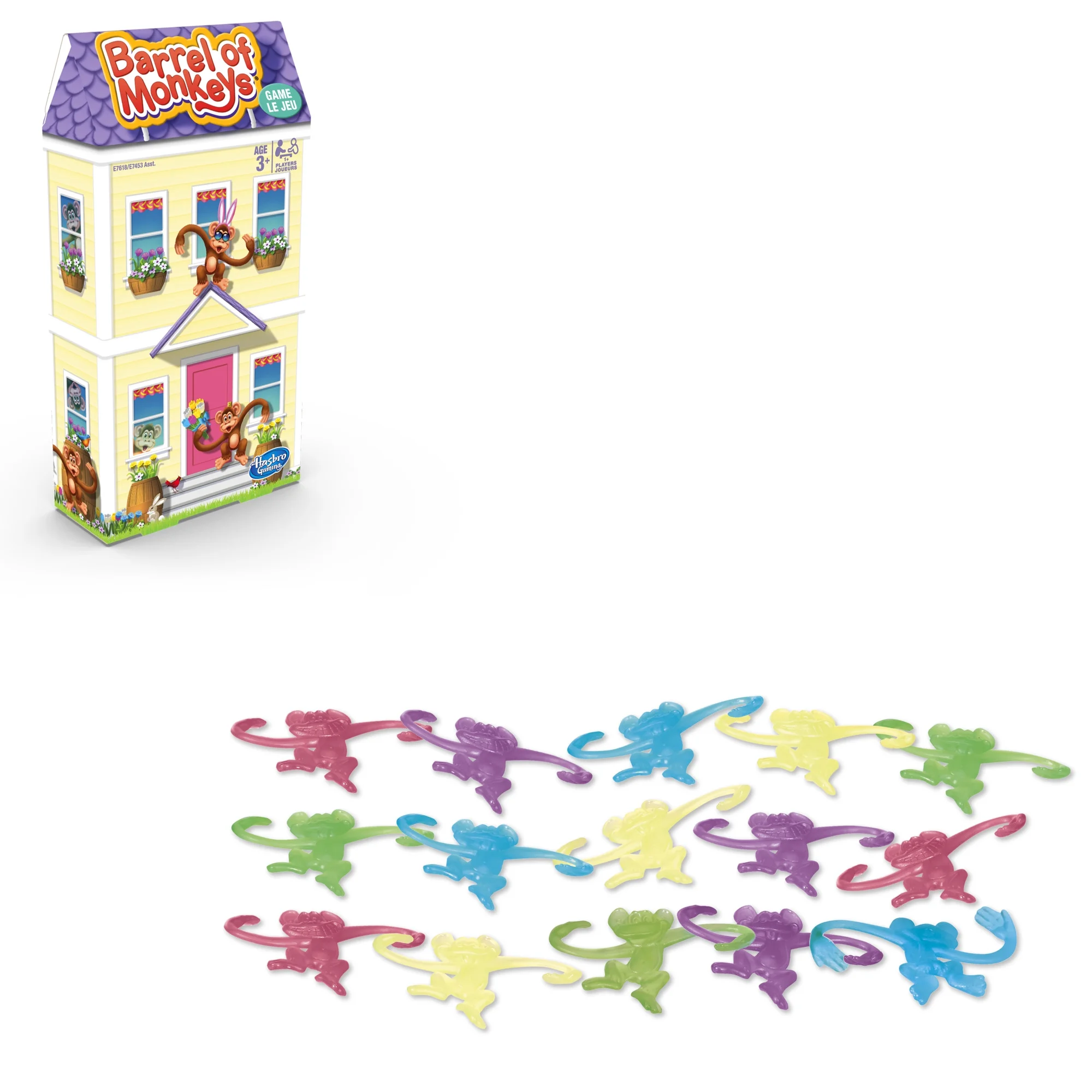 Barrel of Monkeys Game Spring Theme, for Kids Ages 3 and Up