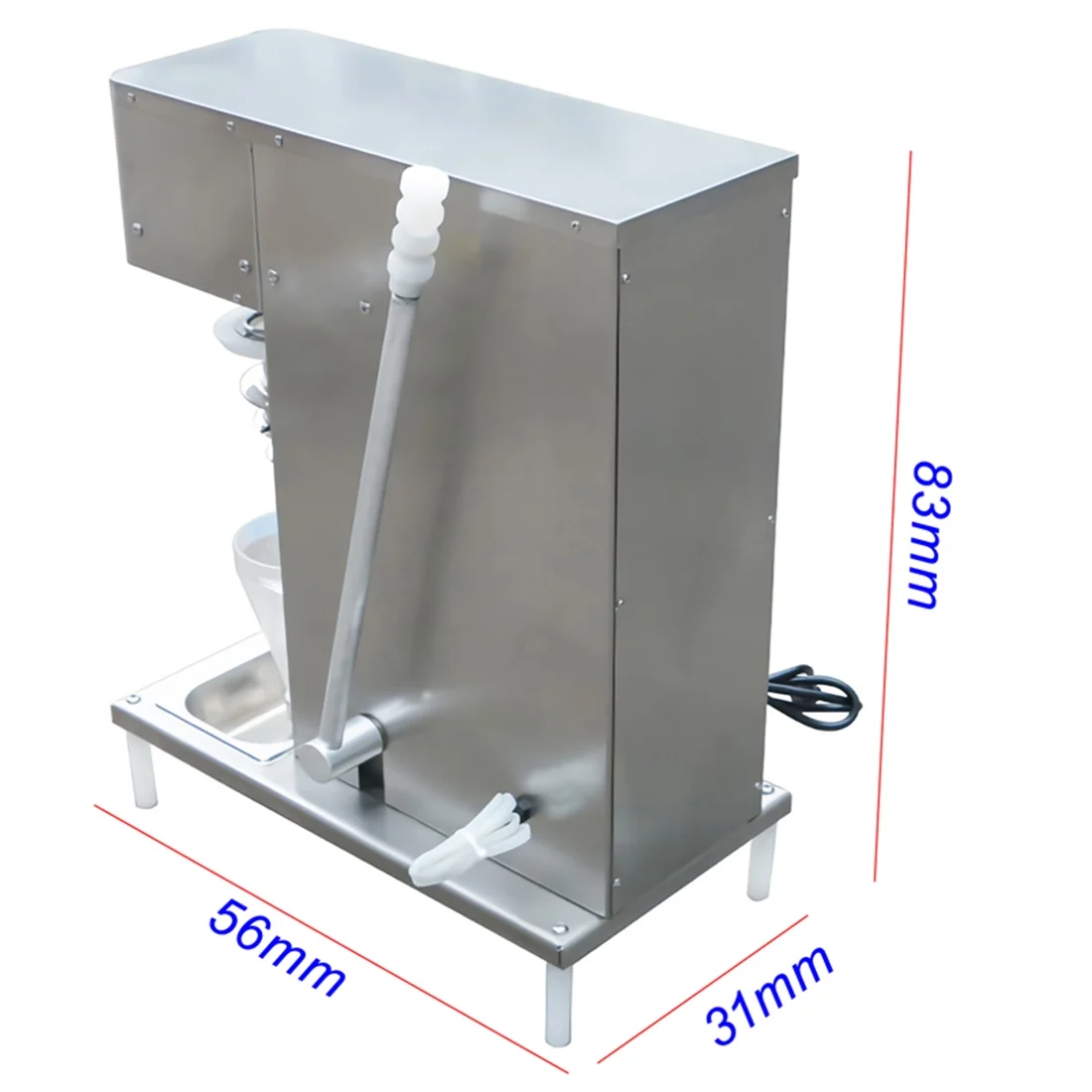 INTBUYING Electric Fruit Ice Cream Mixer Machine Frozen Yogurt Milkshake