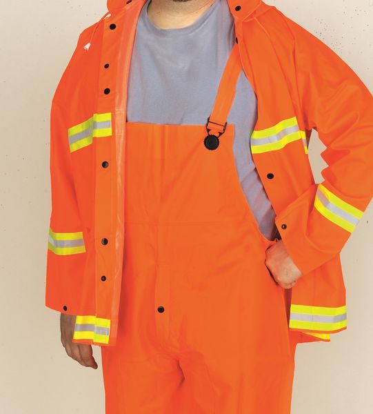 Mcr Safety Rain Suit,Jacket/Bib,Class 1, Type O,M  2013RM
