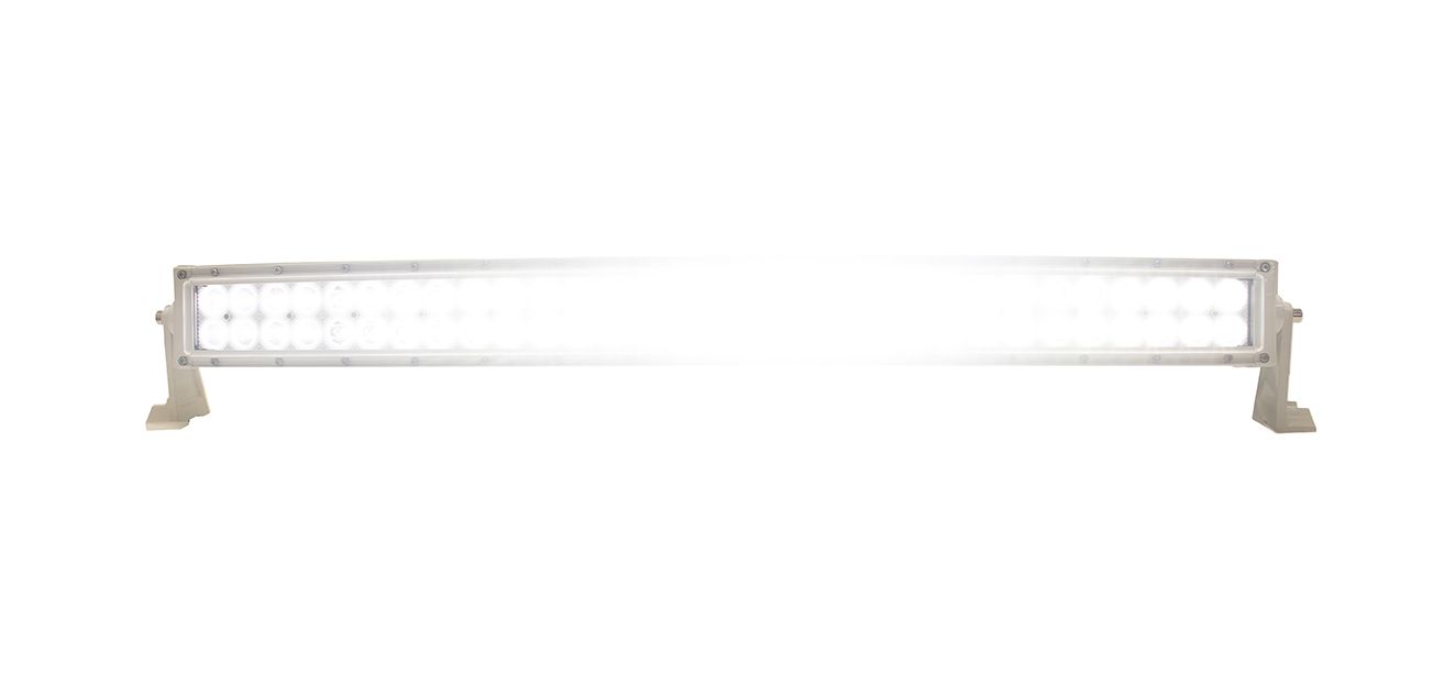 Race Sport 30 inch Marine Grade Wrap Around White Shell Dual Row Light Bar MS180WW-WA