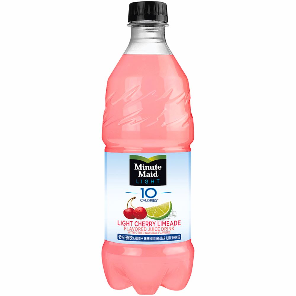 Minute Maid Light Cherry Limeade Juice Drink 20oz Bottles, 24 Units