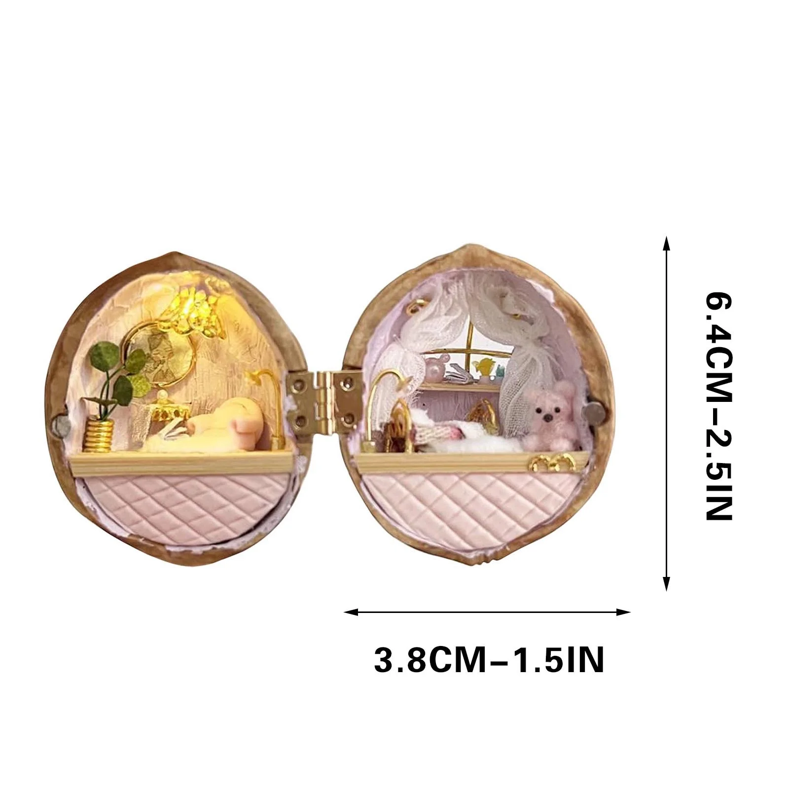 Kayannuo Toys Clearance Walnut Hut Material Pack DIY Finished Material Pack Micro Decoration Gift Mini Miniature Birthday Gifts Valentines Day Gifts