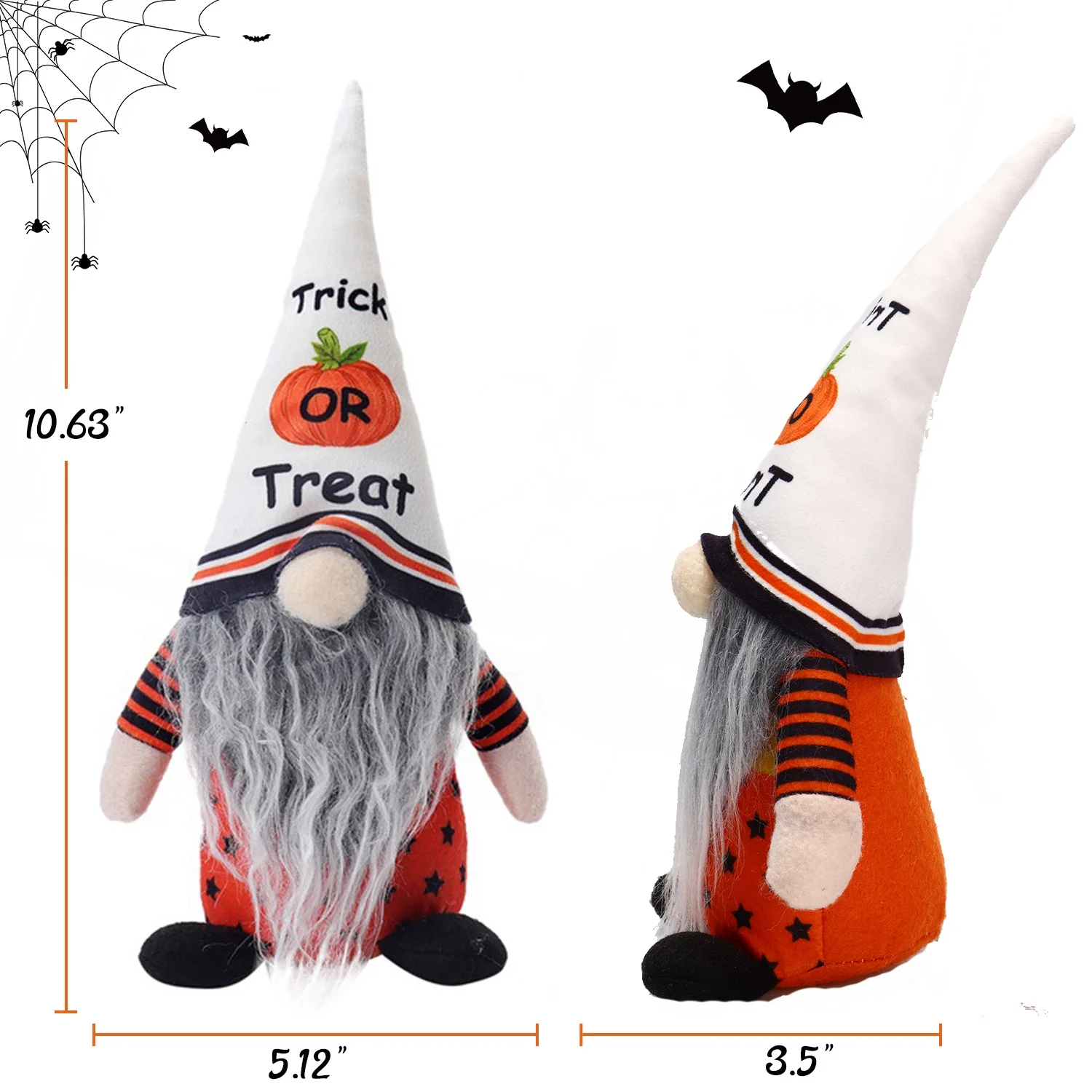 Halloween Decorations Gnome Plush Doll, Fall Room Decor Holiday Gnomes Table Elf Gifts Set of 2