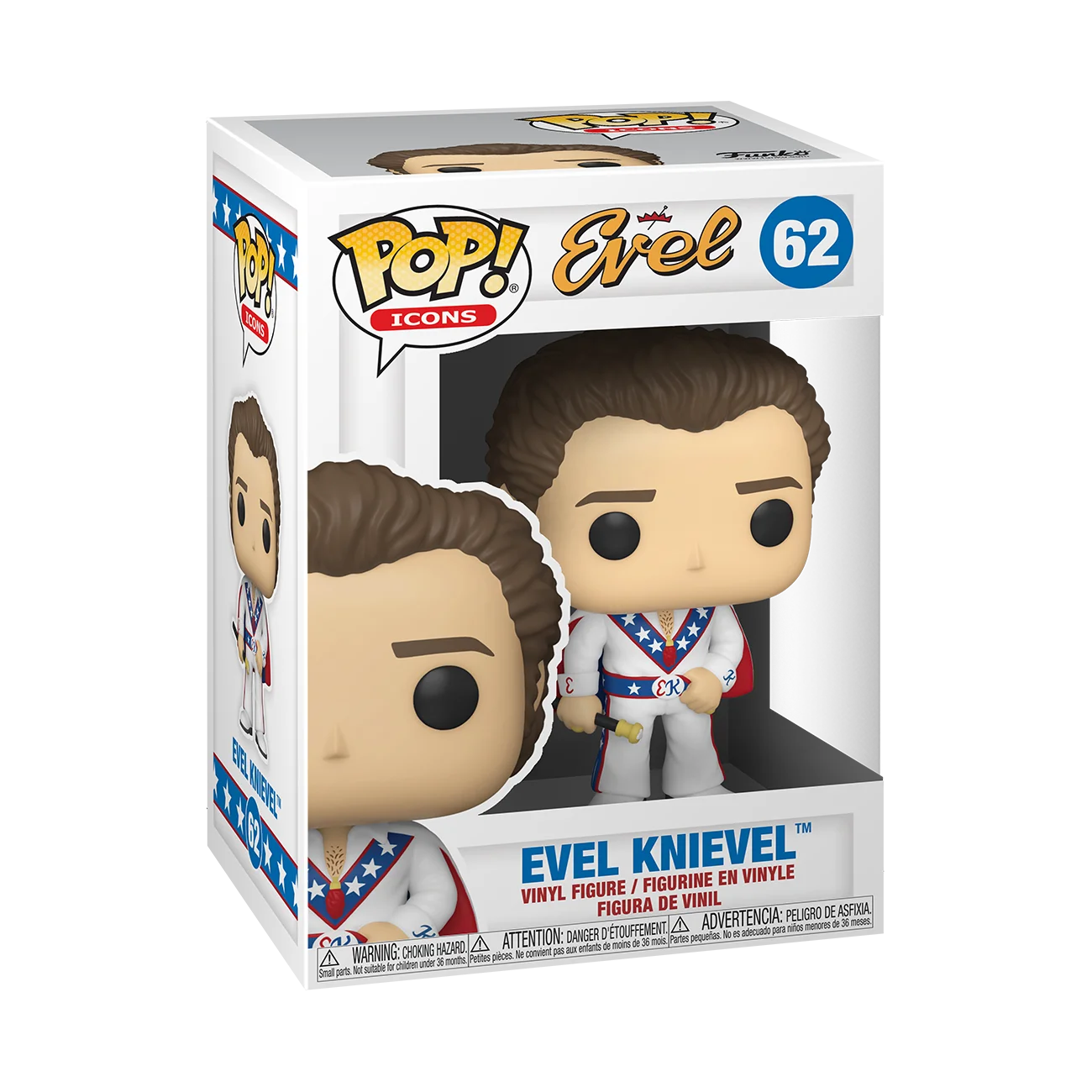 Funko POP! Icons: Evel Knievel with Cape with Chase