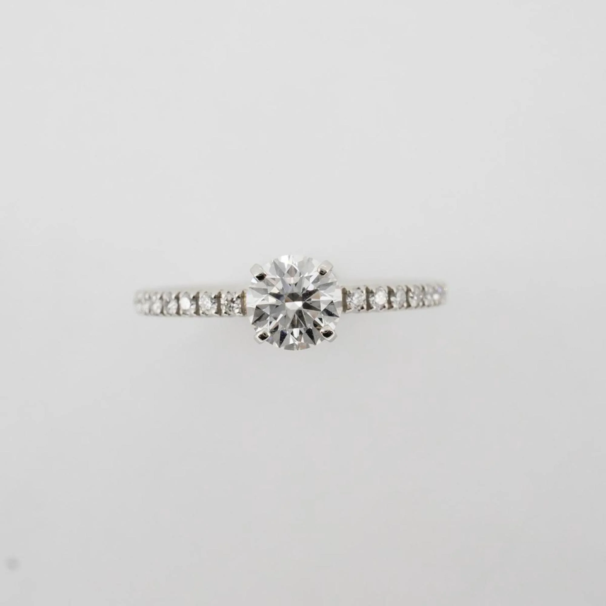 Pre-Owned Cartier Ring Etincel Half Eternity Pt950 Platinum 0.43ct Ladies (Good)