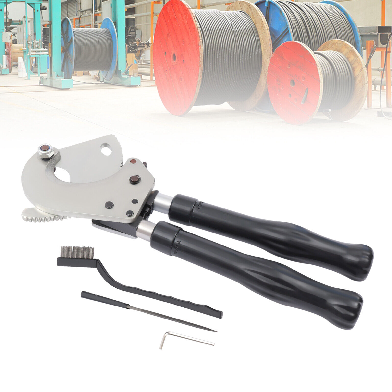 DENEST High Quality Ratchet Cable Cutter Wire Line Cutting Hand Tool Cut Up To 50 mm