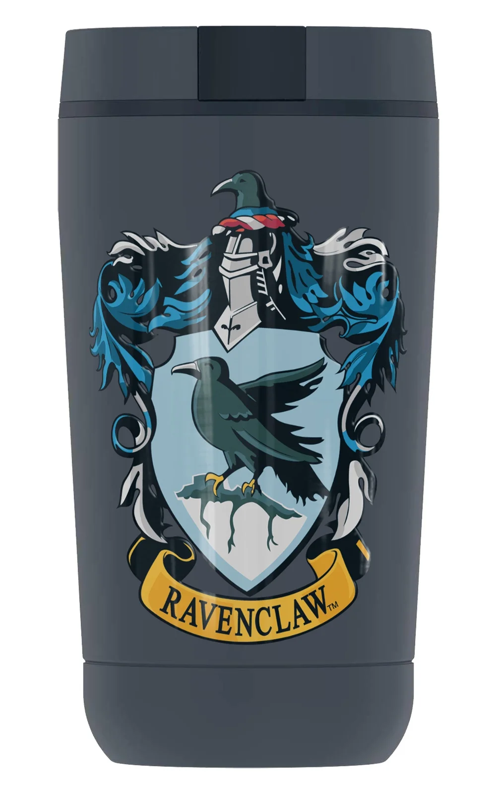 Harry Potter Ravenclaw House Crest, GUARDIAN COLLECTION BY THERMOS Stainless Steel Travel Tumbler, Vacuum insulated & Double Wall, 12oz