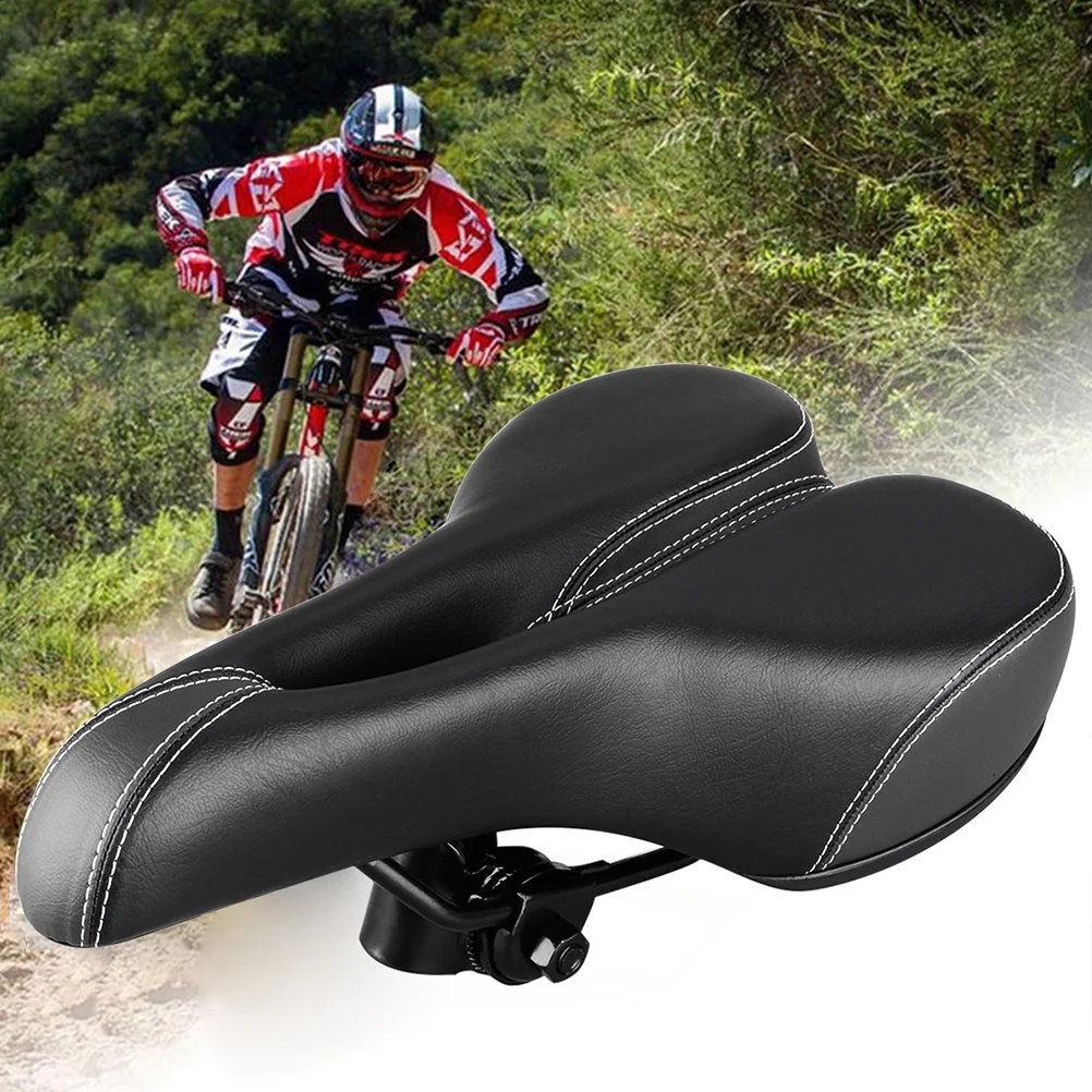 Simple Mountain Bike Saddle Practical Seat Cushion Comfortable Riding Seat Cushion (Black)