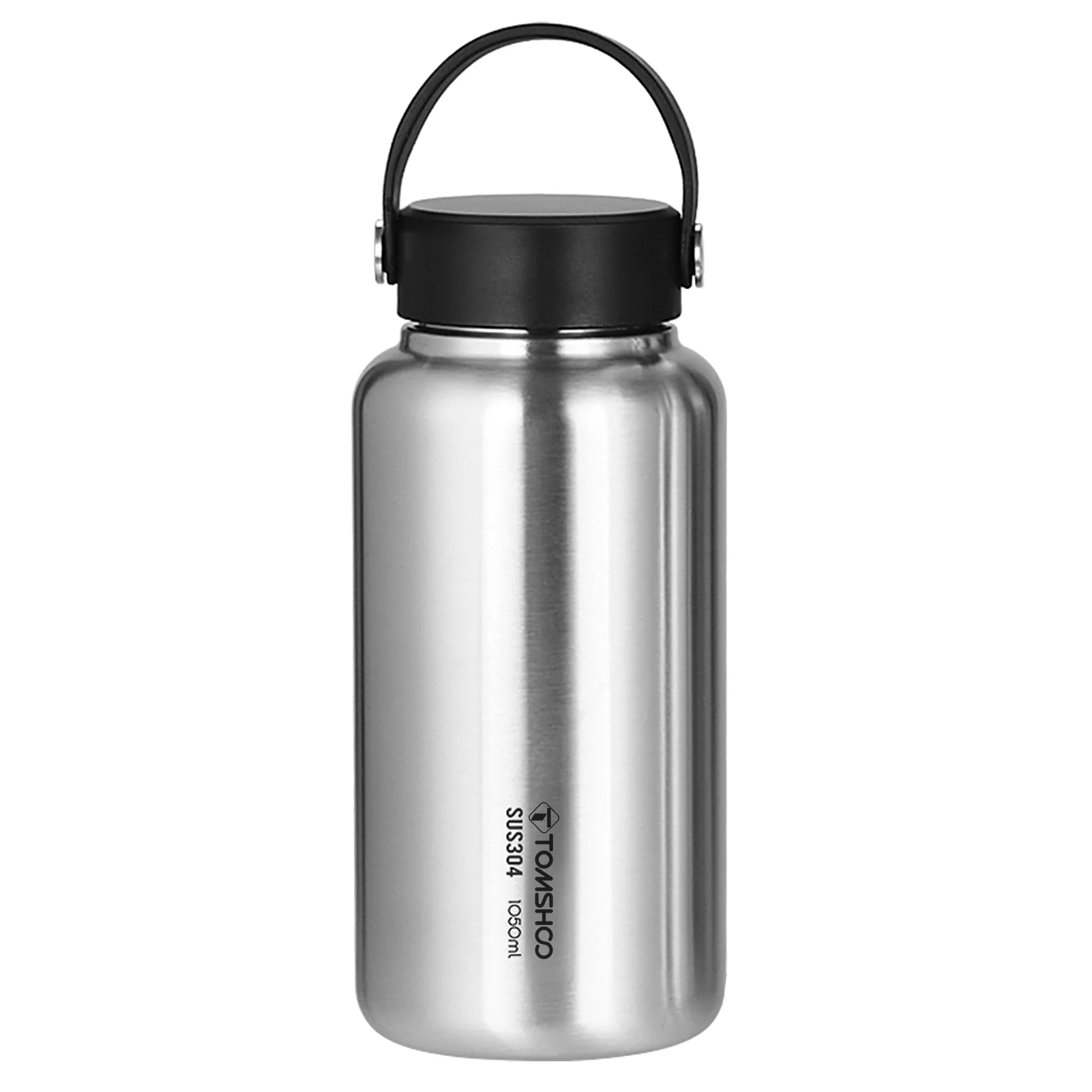 Walmeck  1050ml Stainless Steel  Bottle Leak Proof Sports Bottle with 750ml  Cup Coffee Mug for  Camping Hiking Backpacking Fishing