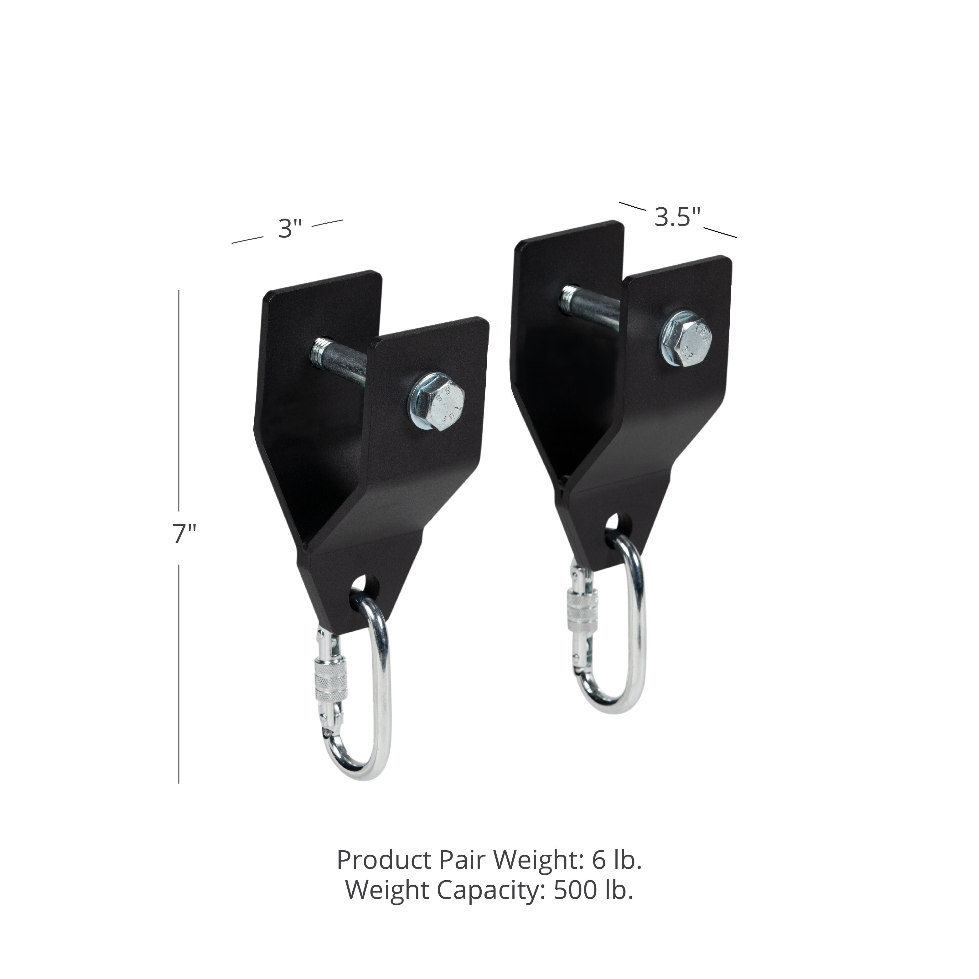 Titan Fitness Pair of Shackles Fit X-3 Series Power Racks, 500 LB Capacity, Fits on 3